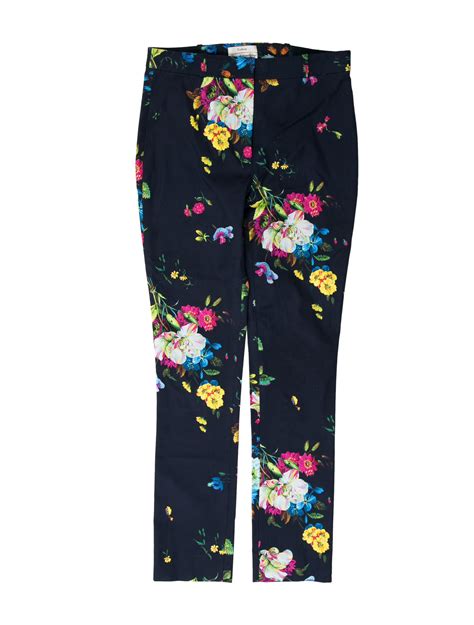 Erdem Floral Print Straight Leg Pants Clothing Erd21449 The Realreal