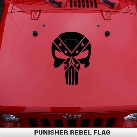 Jeep rebel flag decal