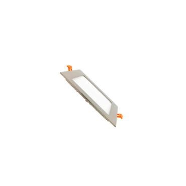 Pannello Downlight Led W Quadrata Superslim Foro X Mm Argento