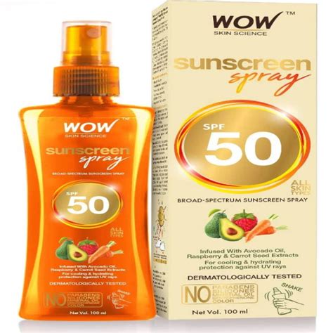 Buy WOW Skin Science Sunscreen Spray Spf 50 100 ml Online at Discounted ...