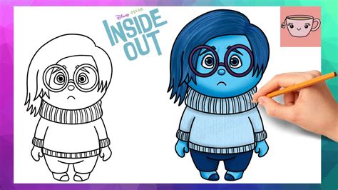 How To Draw Sadness From Inside Out Disney Pixar Cute Easy Step By