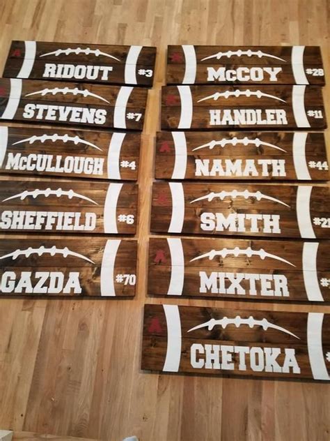 Personalized Football Signlarge Football Signover the Bed - Etsy ...