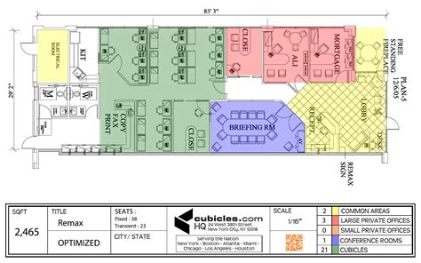 Floor plan of the office with many cubicles. #cubiclelayout | Cool ...