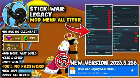 New Stick War Legacy Mod Menu Apk V New Unlimited