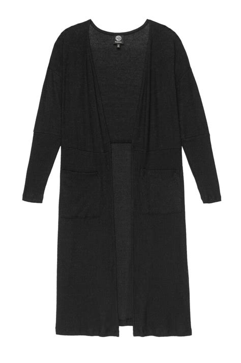 Dean Plus Cozy Ribbed Duster Cardigan Onestopplus