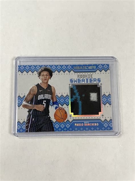 PAOLO BANCHERO 2022 23 Panini NBA Hoops Holiday ROOKIE Sweaters Relic