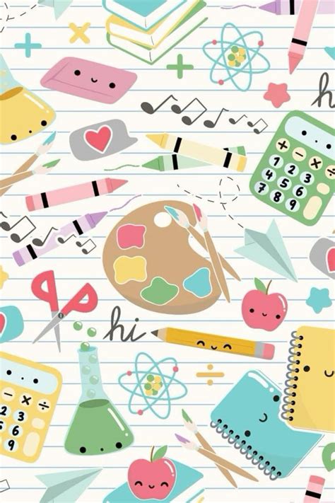 Cute Back to School Fabric Design