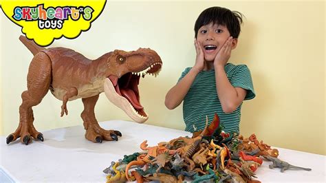 Jurassic T Rex Eats Mini Dinos Skyheart Toys Dinosaurs For Kids