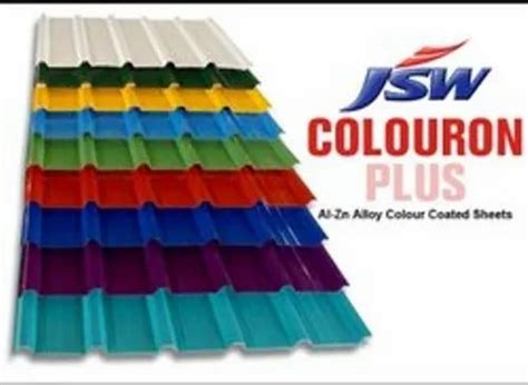 Steel Stainless Steel Color Coated Jsw Colouron Plus Profile Sheet At