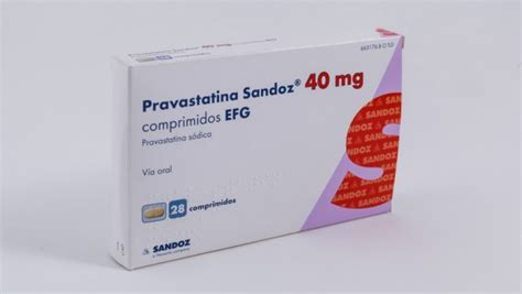 Pravastatina Sandoz 40 Mg Comprimidos Efg 28 Comprimidos Precio 1630€