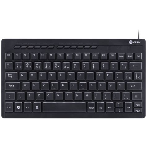 Mini Teclado USB Chocolate Multimidia Dynamic Flat ABNT2 1 8M Preto