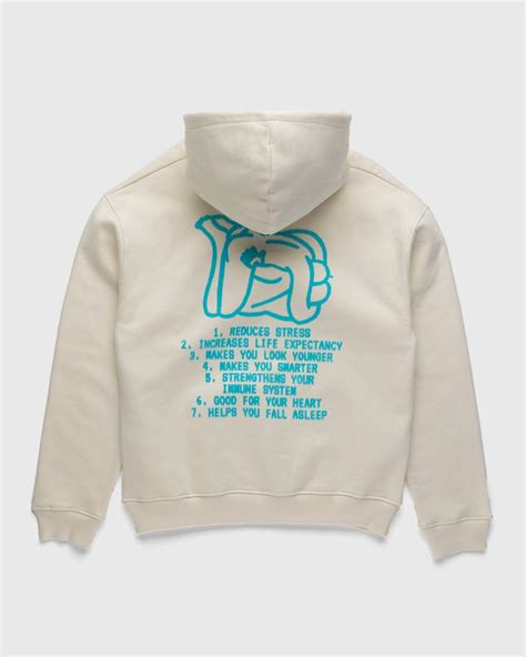 Carne Bollente 7 Sex Benefits Hoodie Cream Highsnobiety Shop