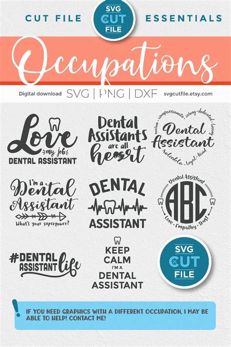 Dental Assistant Svg Assistant Svg Dental Assistant Bundle Svg