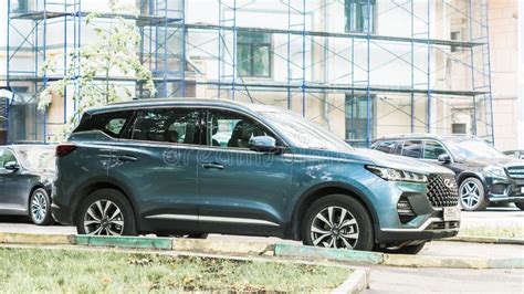 Chery Tiggo 7 Pro Parked On The City Street Chinese Crossover In Baby