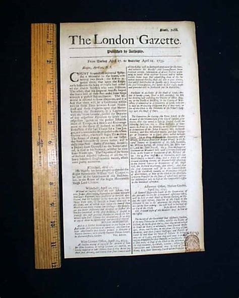 Worlds Oldest Newspaper 1733 Gazette 270 Years Old