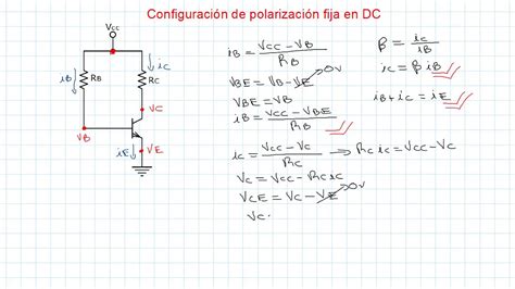 Configuración De Polarización Fija De Un Transistor Bjt Análisis En Dc Youtube