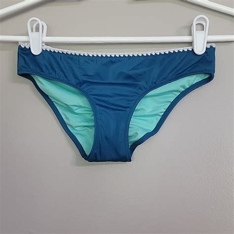 Shade Shore Swim Shade Shore Blue Green White Bikini Swimsuit Bottoms Size Xs Poshmark