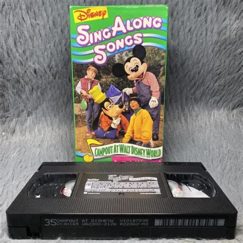 Disney Sing Along Songs Vhs Tape Campout At Walt Disney World Mickey Mouse Rare £23 87 Picclick Uk