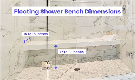 7 Shower Bench Dimensions For Every Bathroom Size Guide Shower