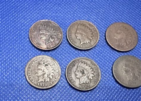 Lot Of Indian Head Cents Pennies Old Coins S S Ebay