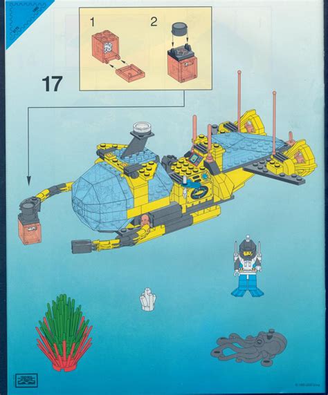 Lego Instructions For Set Crystal Explorer Sub Aquazone Aquanauts