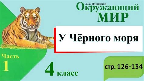 У Чёрного моря. Окружающий мир. 4 класс, 1 часть. Учебник А. Плешаков ...