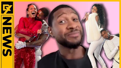 Usher Reacts To Alicia Keys Super Bowl Hug Backlash And Nicki Minaj