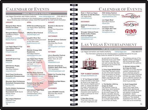 Vegas Event Calendar December Winna Catlaina