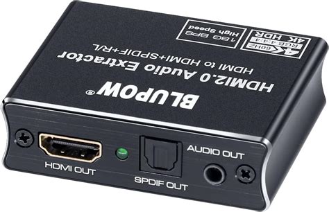 Blupow Hdmi切替器 3入力1出力 4k 60hz Hdr 3d Hdmi20 Hdcp22対応 Hdmiセレクター Hdmi