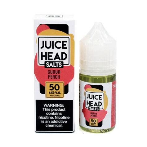 Juice Head E Juice Salts Guava Peach 50mg Ml Nimbus Imports