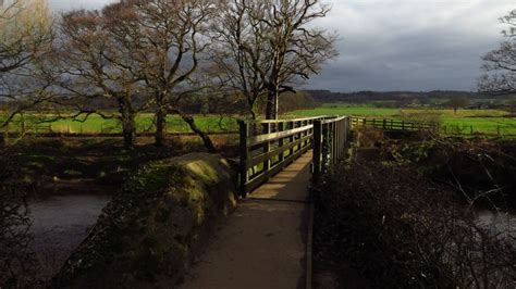 Footbridge Over The River Wyre Colin Park Geograph Britain And