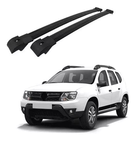 Travessas De Teto Bagageiro Preto Renault Duster 2019 45kg