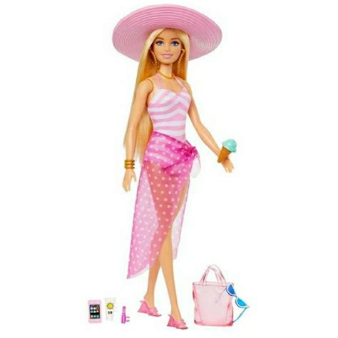 Nova Boneca Barbie Dia De Praia Original Mattel Novo Filme Shopee