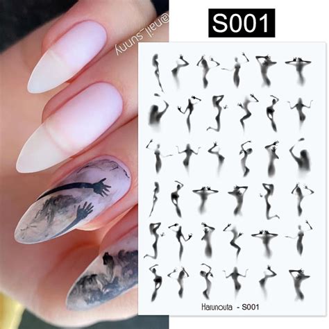 Nail Art décoration S017 autocollant 3D pour ongles motif Floral