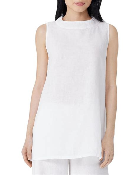 Eileen Fisher Linen Tunic Top Bloomingdales