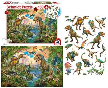 Puzzle Schmidt Dinozaury 150 el tatuaże porównaj ceny Allegro pl