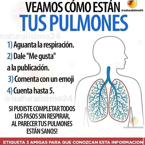 Saber de Salud en Instagram Cómo están tus pulmones Síguenos en