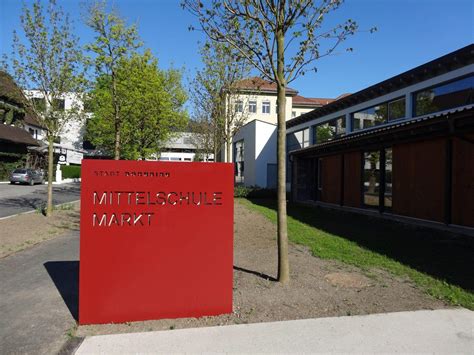 mittelschule markt wird feierlich wiedereroffnet dornbirn volat