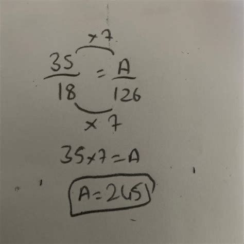 35 bölü 18 kesri ile A bölü 126 kesri denk iki kesirdir Buna göre A