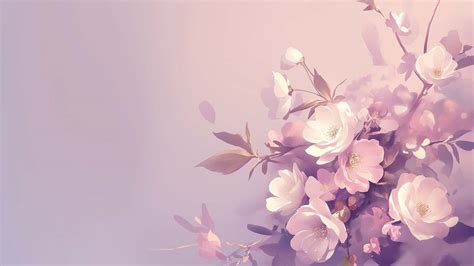 Pastel Delicate Flowers Desktop Wallpaper - Flowers Wallpaper 4k