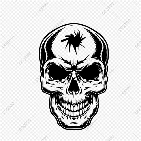 Skull Head With Headshot Head Drawing Head Sketch Skull Clipart Png