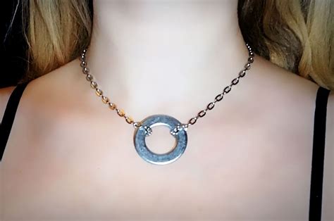 Steampunk Bdsm Jewelry Submissive Collar Dominant T For Subs Slave Cyberpunk Necklace