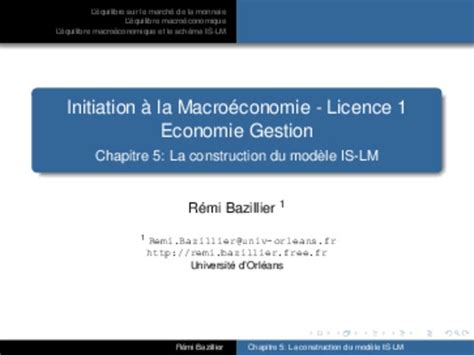 Examen De Macroeconomie De Licence Pdf Notice Manuel D Utilisation