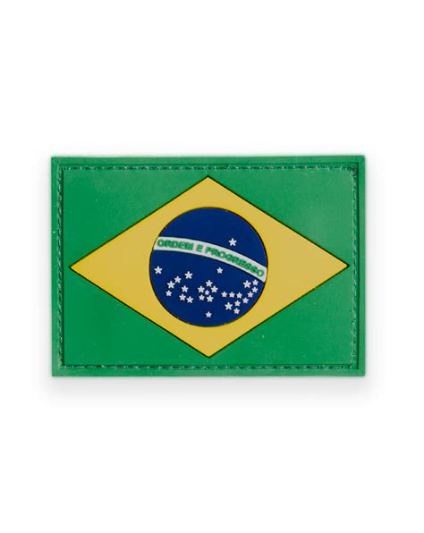 Patch Bandeira Do Brasil Emborrachado Invictus