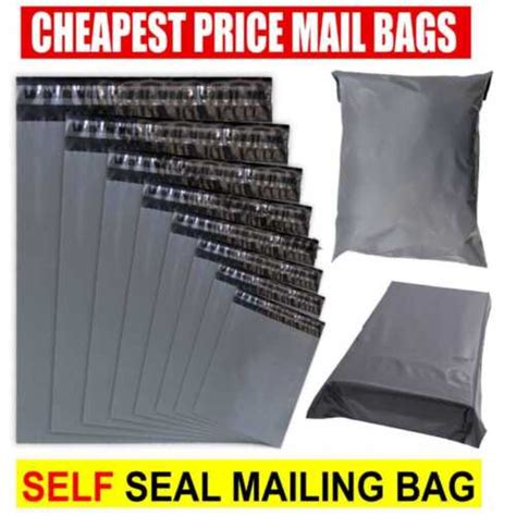 Grey Mailing Bags Strong Poly Postal Postage Post Mail Self Seal All