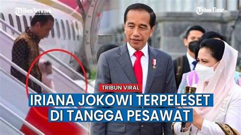 Kondisi Terkini Iriana Jokowi Usai Terpeleset Saat Turun Dari Tangga