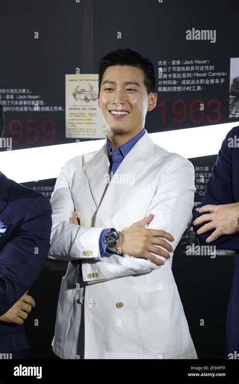 Shanghai China 16 March 2021 Chinese Canadian Actor Shawn Dou Stands