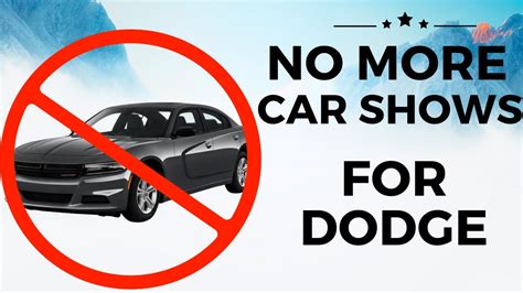 Dodge Leaves Auto Shows YouTube