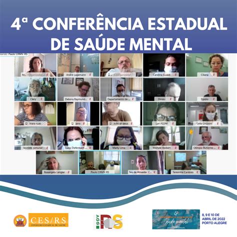 4ª Conferencia Estadual De Saúde Mental Conselho Estadual De Saúde