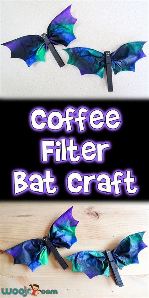 Coffee Filter Bat Craft | Woo! Jr. Kids Activities : Children's Publishing